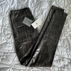 7 For All Man Kind Snake Skin Leggings